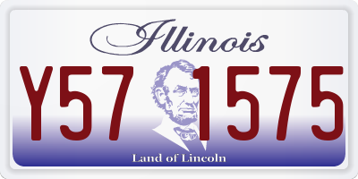 IL license plate Y571575