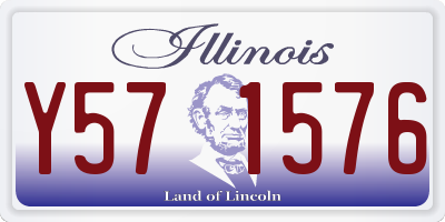 IL license plate Y571576