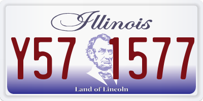 IL license plate Y571577
