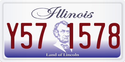 IL license plate Y571578