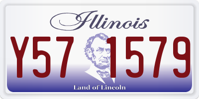 IL license plate Y571579