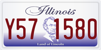 IL license plate Y571580