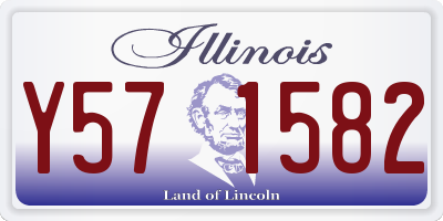 IL license plate Y571582