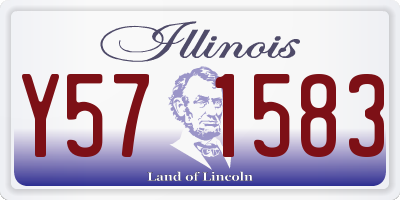 IL license plate Y571583