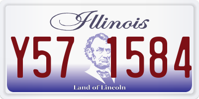 IL license plate Y571584
