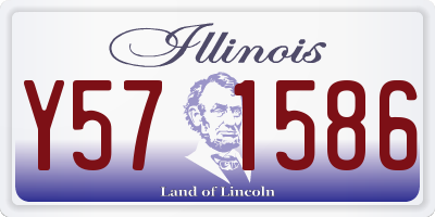 IL license plate Y571586