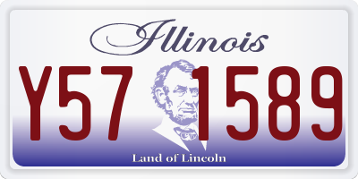 IL license plate Y571589