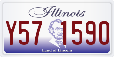 IL license plate Y571590