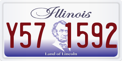 IL license plate Y571592
