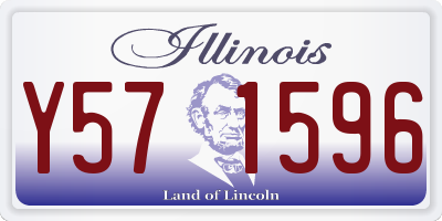 IL license plate Y571596