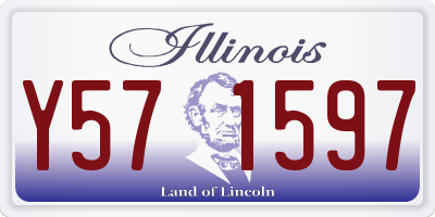 IL license plate Y571597