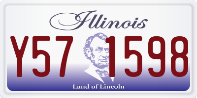 IL license plate Y571598