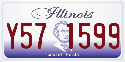IL license plate Y571599