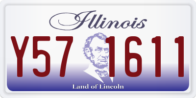 IL license plate Y571611