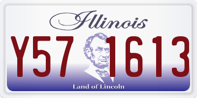 IL license plate Y571613