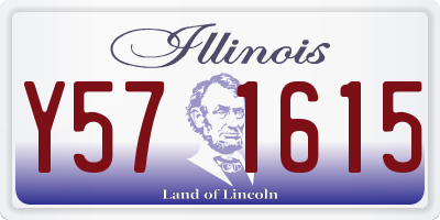 IL license plate Y571615