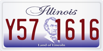 IL license plate Y571616