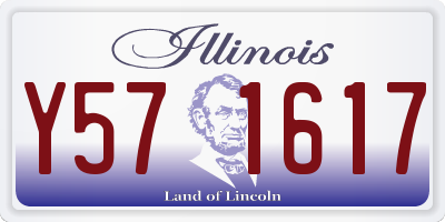 IL license plate Y571617