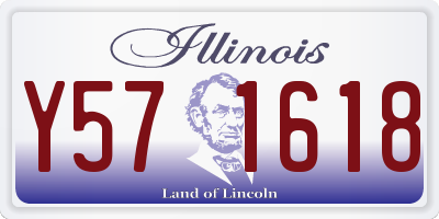 IL license plate Y571618