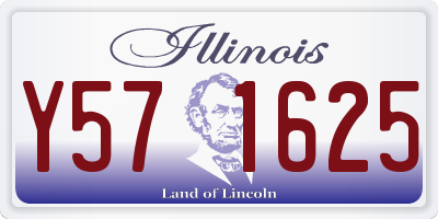 IL license plate Y571625