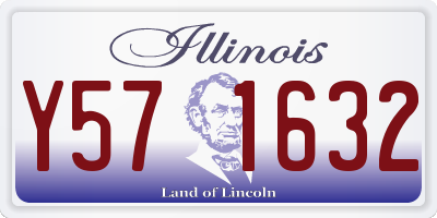 IL license plate Y571632