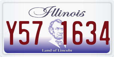 IL license plate Y571634