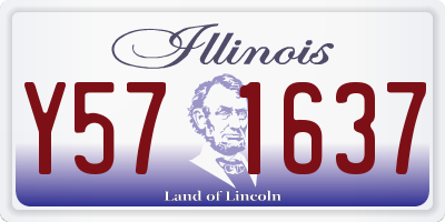 IL license plate Y571637