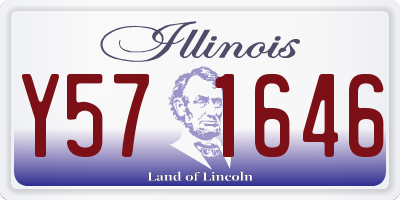 IL license plate Y571646