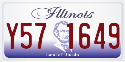 IL license plate Y571649