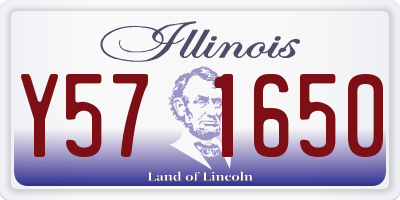 IL license plate Y571650
