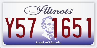 IL license plate Y571651