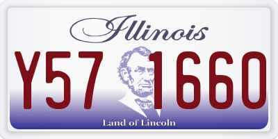 IL license plate Y571660