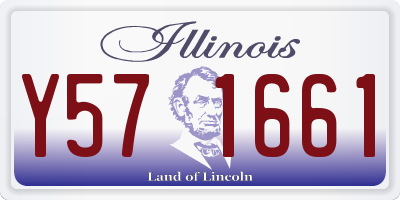 IL license plate Y571661