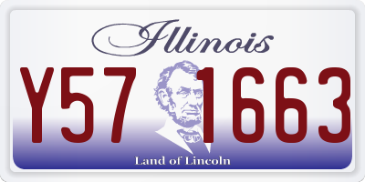 IL license plate Y571663