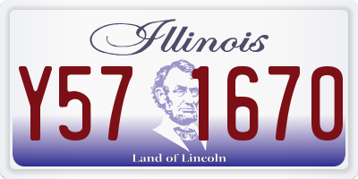 IL license plate Y571670