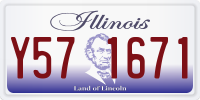 IL license plate Y571671