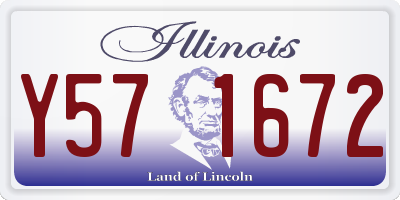 IL license plate Y571672