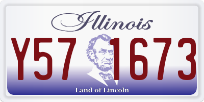 IL license plate Y571673