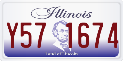 IL license plate Y571674