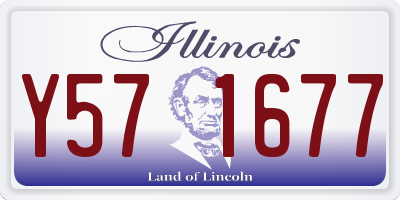 IL license plate Y571677