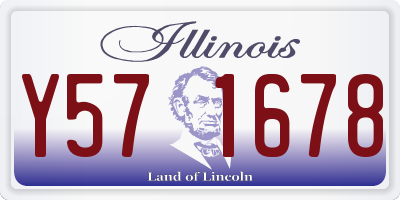 IL license plate Y571678
