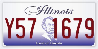 IL license plate Y571679