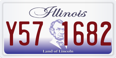 IL license plate Y571682