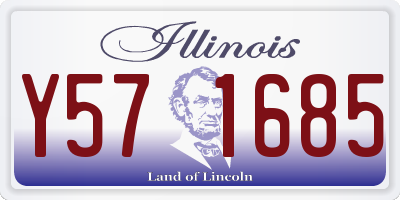 IL license plate Y571685