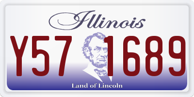 IL license plate Y571689