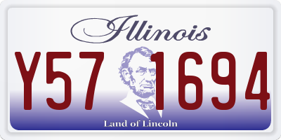 IL license plate Y571694