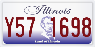 IL license plate Y571698