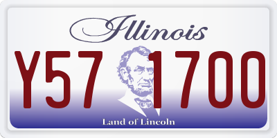 IL license plate Y571700