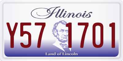 IL license plate Y571701