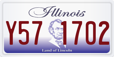 IL license plate Y571702